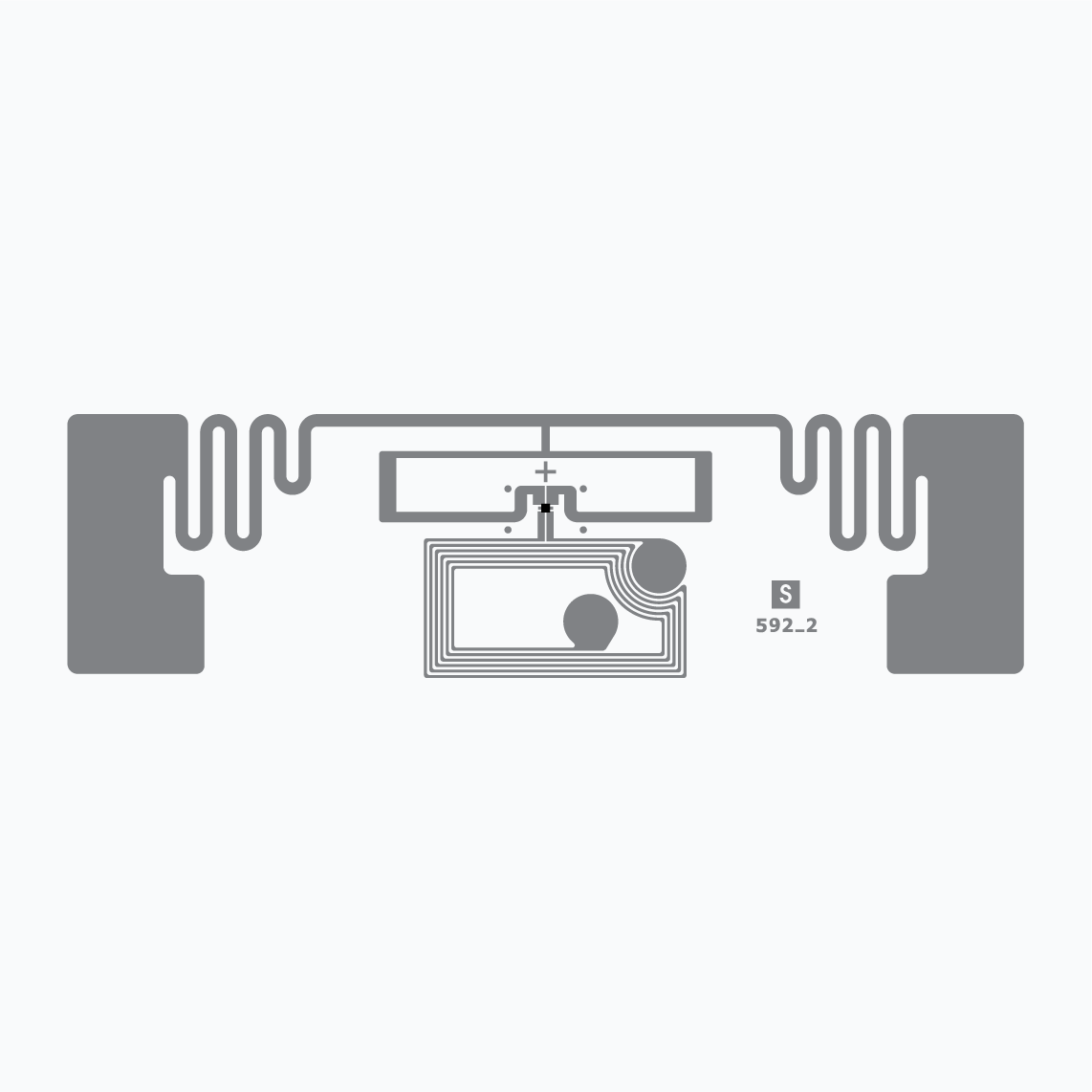 双频 (UHF & NFC) RFID Inlay： Belt DF