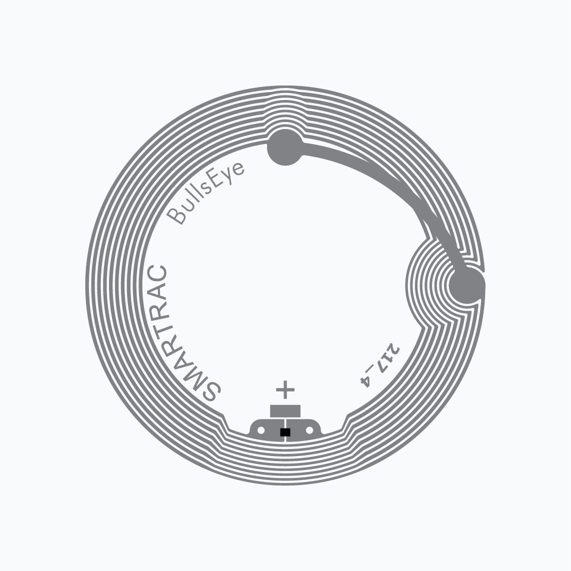 HF RFID Inlay： Bullseye，ICODE SLIX/SLIX2