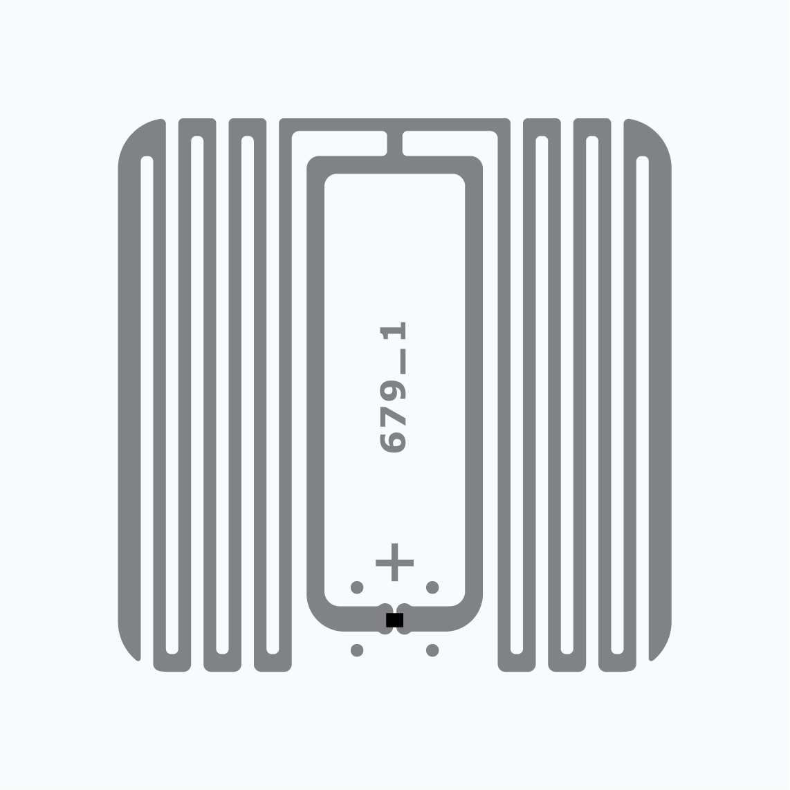 UHF RFID Inlay:  Grille U9