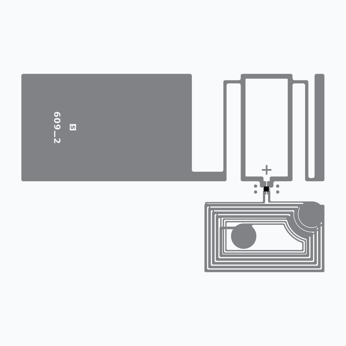 Dual Frequency RFID Itag and inlay:  Midas Flagtag EM4425 DF