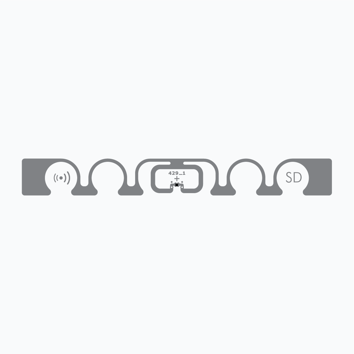 UHF RFID Inlay： Shortdipole，Monza R6-P
