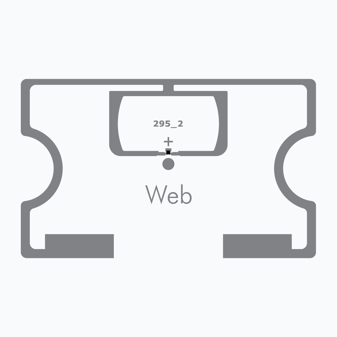 UHF RFID Inlay： Web，UCODE G2iL